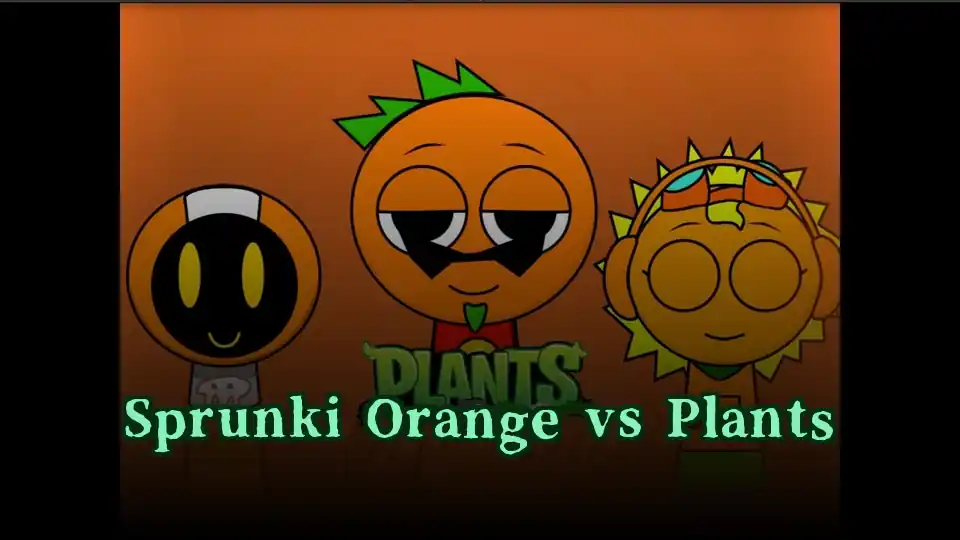 Sprunki Orange vs Plants icon