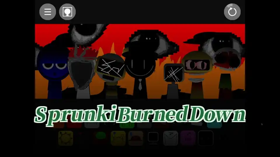 Sprunki Burned Down icon