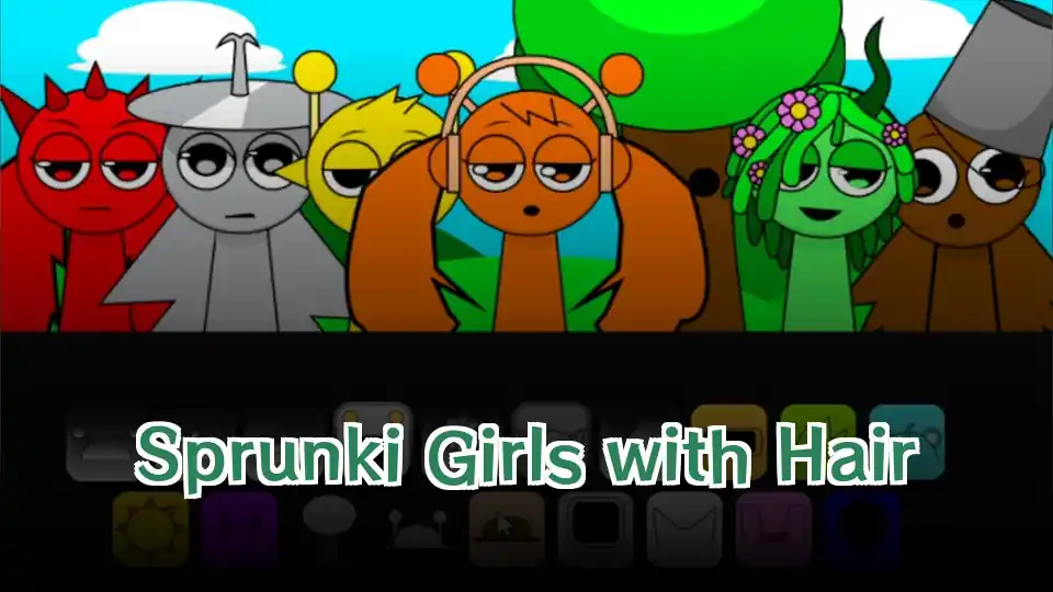 Sprunki Girls with Hair icon