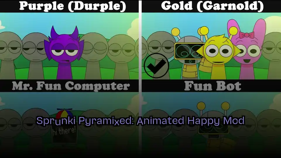 Sprunki Pyramixed: Animated Happy Mod icon