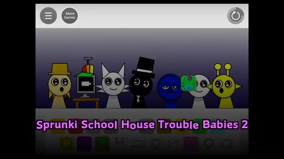 Sprunki School House Trouble Babies 2 icon